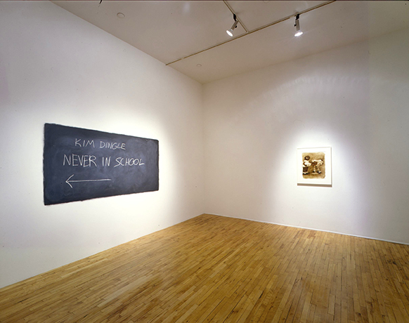 Kim Dingle, Never In School, Installation, Sperone Westwater, NYC, 2001
